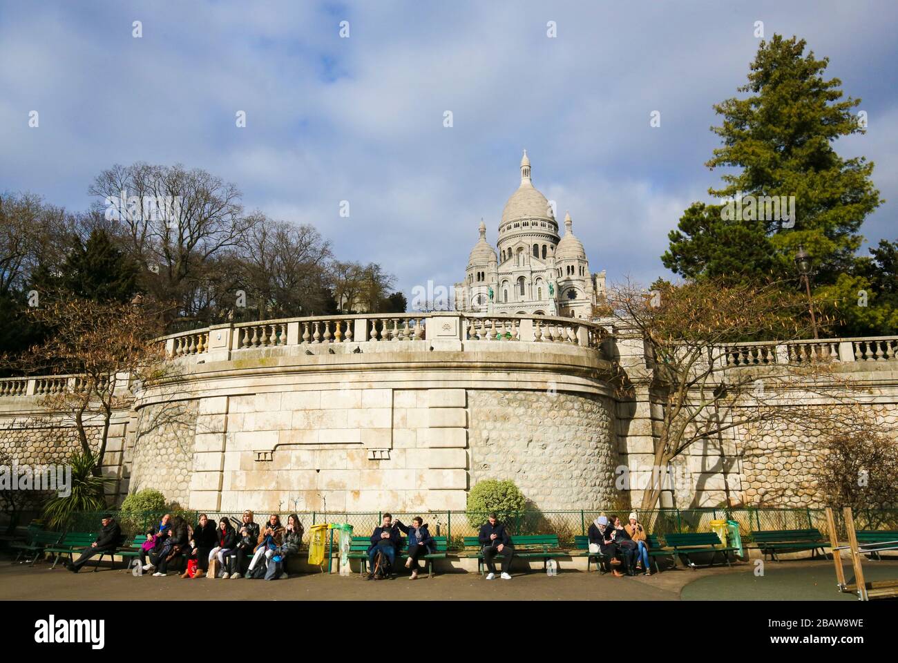 Paris, France - 11 février 2019 : Basilique du Sacré-cœur à Paris, France Banque D'Images