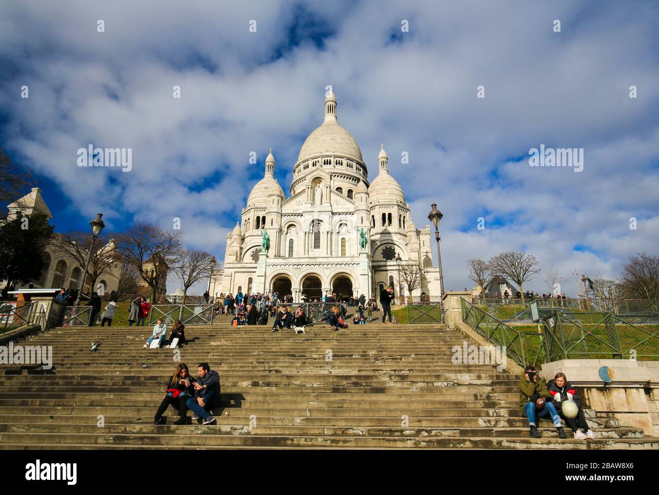 Paris, France - 11 février 2019 : Basilique du Sacré-cœur à Paris, France Banque D'Images