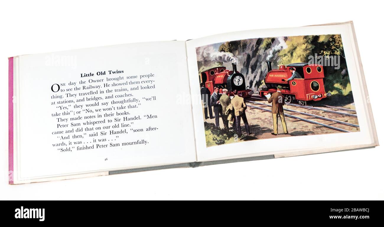 Le livre Little Old Engine de Revd W. Awdry, première édition no 14 dans la série ferroviaire publiée par Edmund Ward Publishers, 1959 Banque D'Images