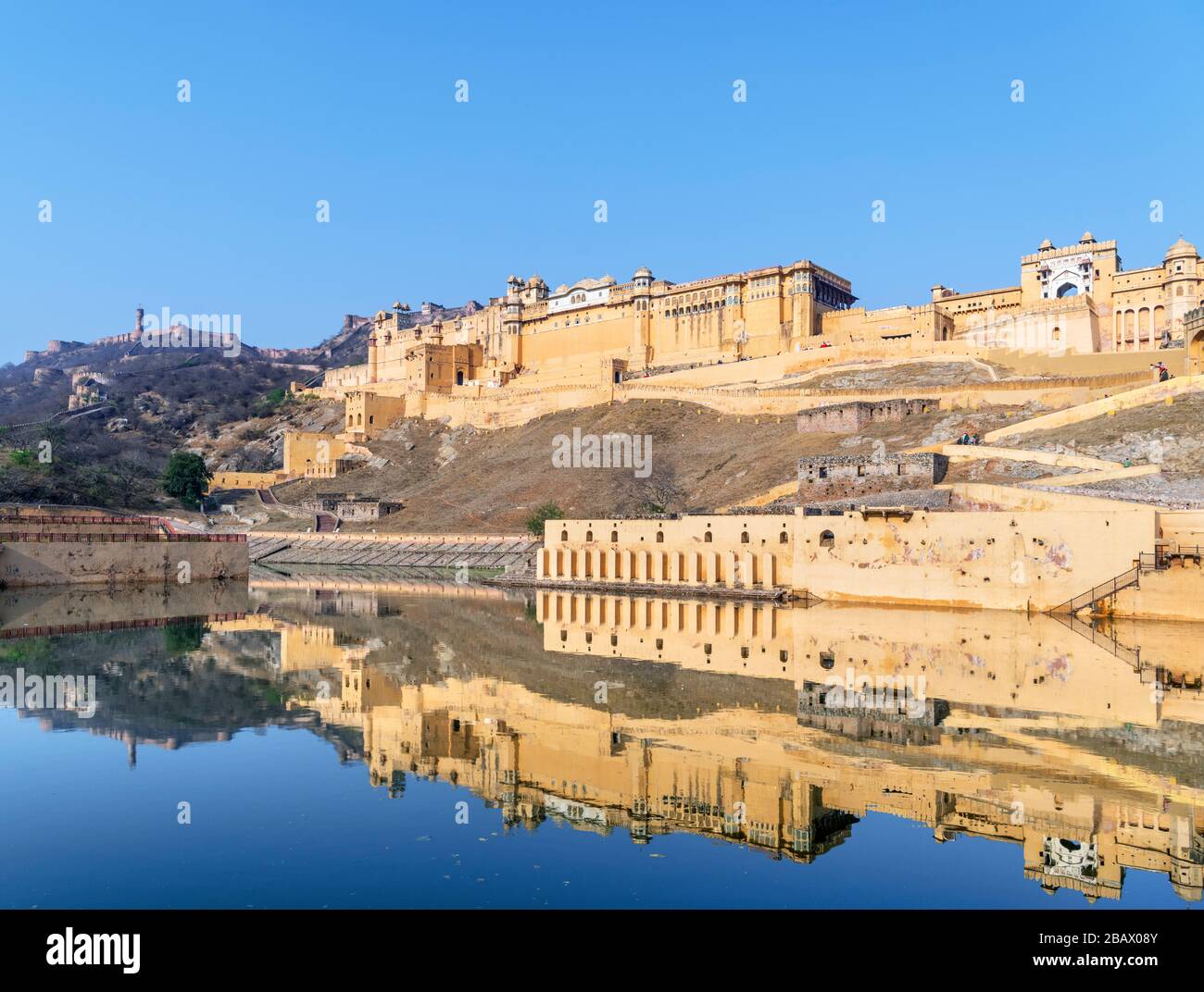 Le fort Amber (fort Amer), Jaipur, Rajasthan, Inde Banque D'Images