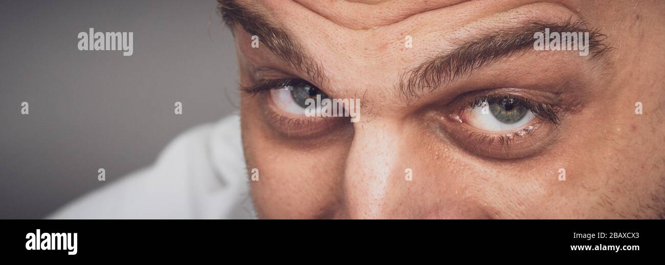 magnifique prise de vue en gros plan des yeux humains Banque D'Images