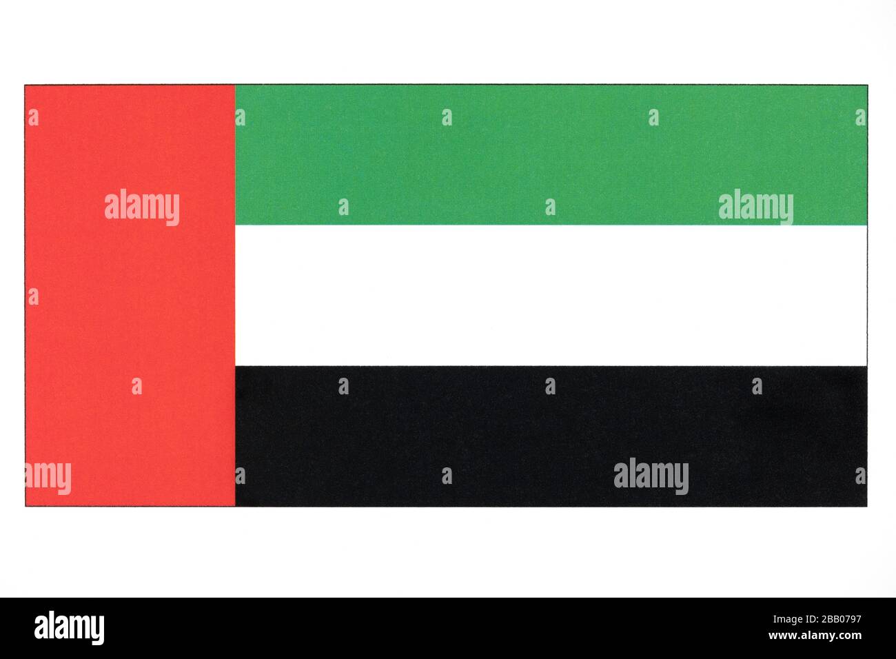Drapeau des Émirats arabes unis. Banque D'Images