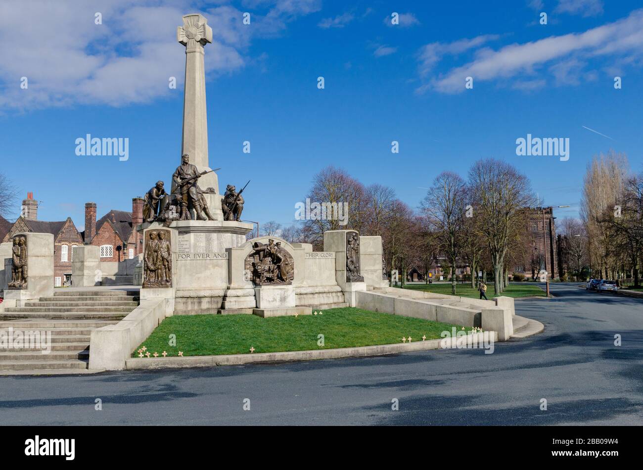 Port Sunlight Great Wars mémorial aux employés de William lever Port Sunlight Merseyside Wirral Angleterre Royaume-Uni Banque D'Images