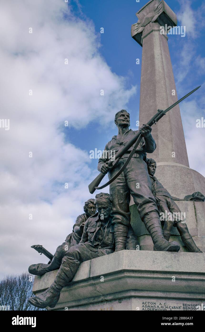 Port Sunlight Great Wars mémorial aux employés de William lever Port Sunlight Merseyside Wirral Angleterre Royaume-Uni Banque D'Images