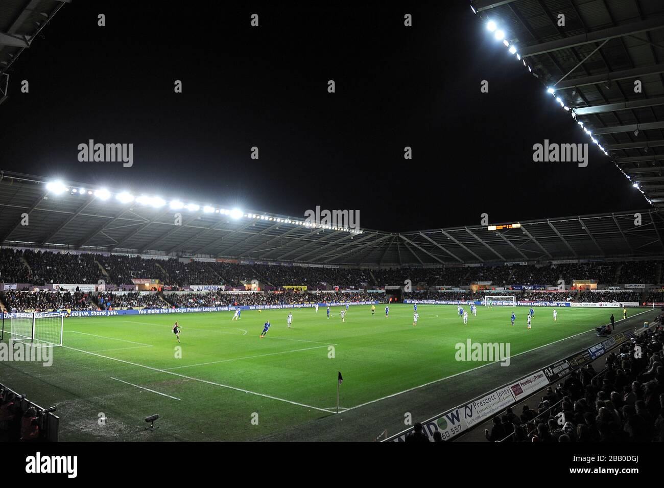 Vue générale de l'action de match au Liberty Stadium Banque D'Images