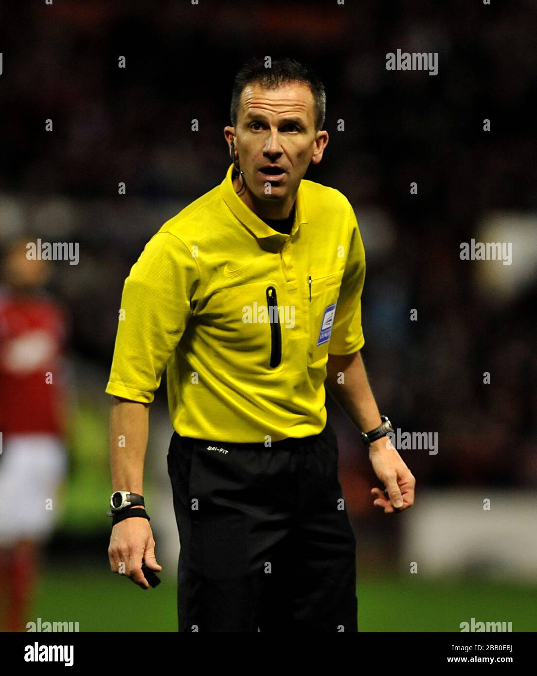 Arbitre de match Kevin Stroud Banque D'Images