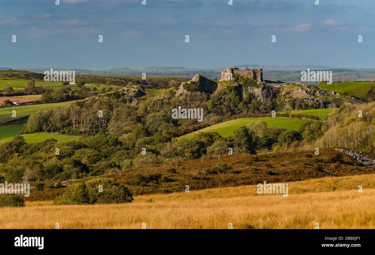 Careg Cennen Castle Banque D'Images Careg Cennen Castle Banque D'Images