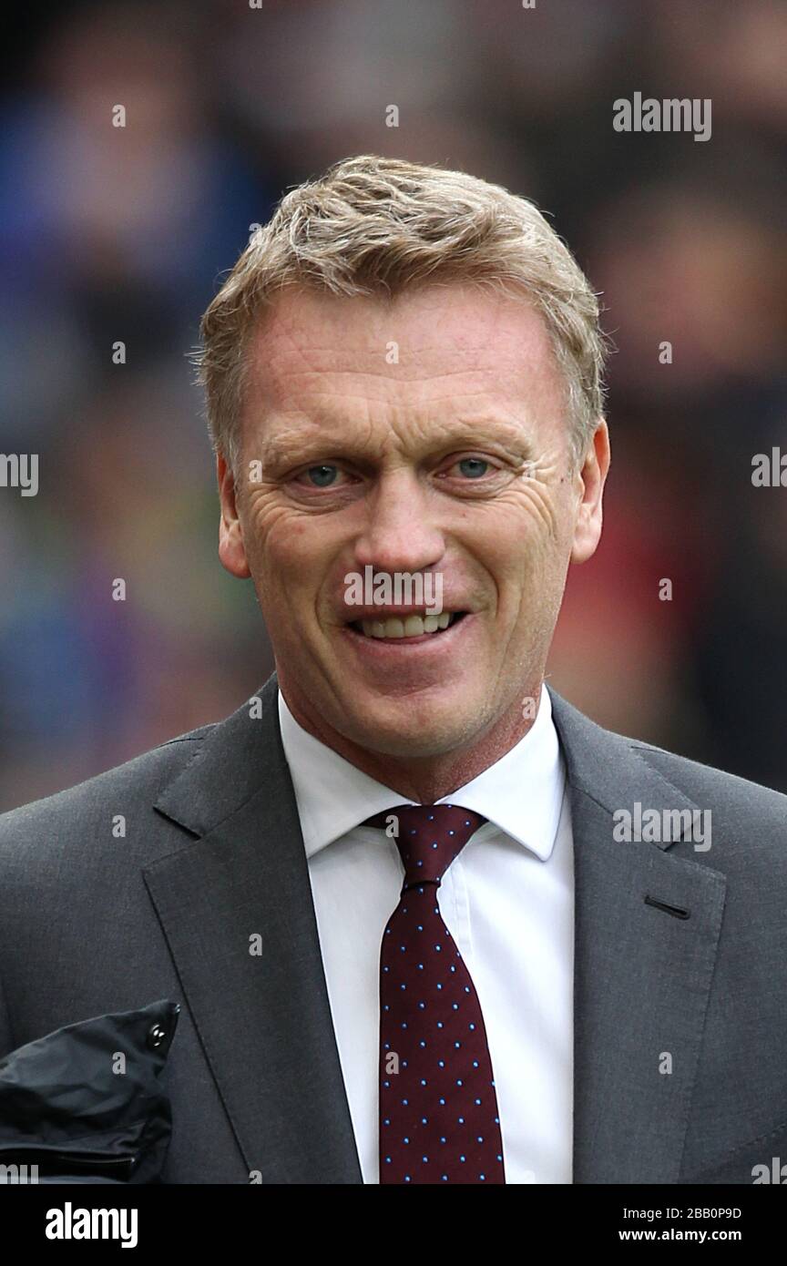 Manchester United Manager David Moyes Banque D'Images