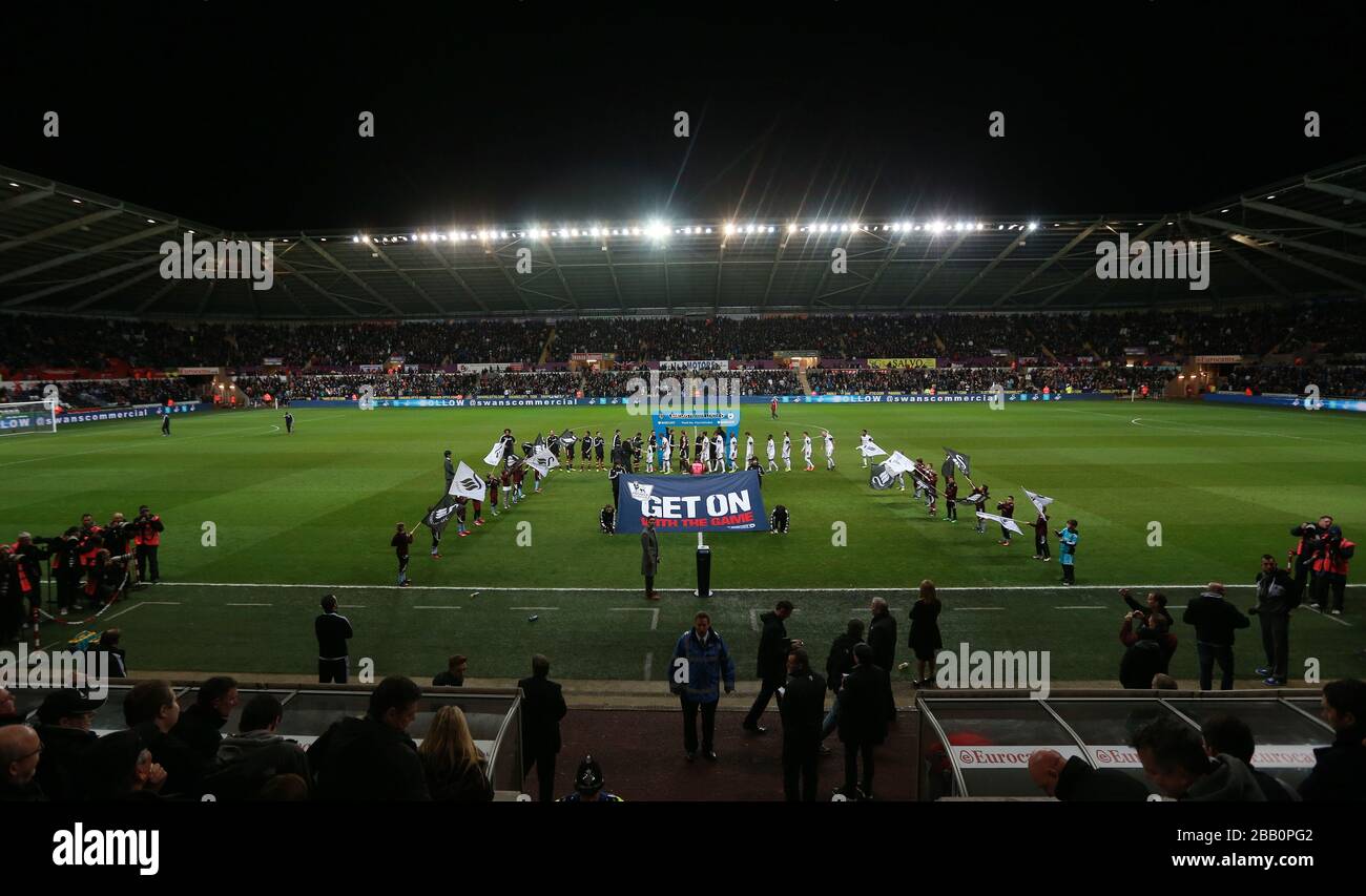 Vue générale sur le Liberty Stadium Banque D'Images