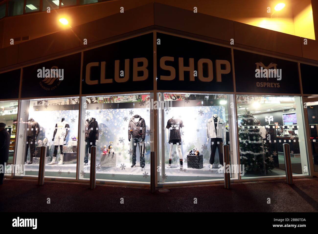 La boutique du club au Liberty Stadium Banque D'Images