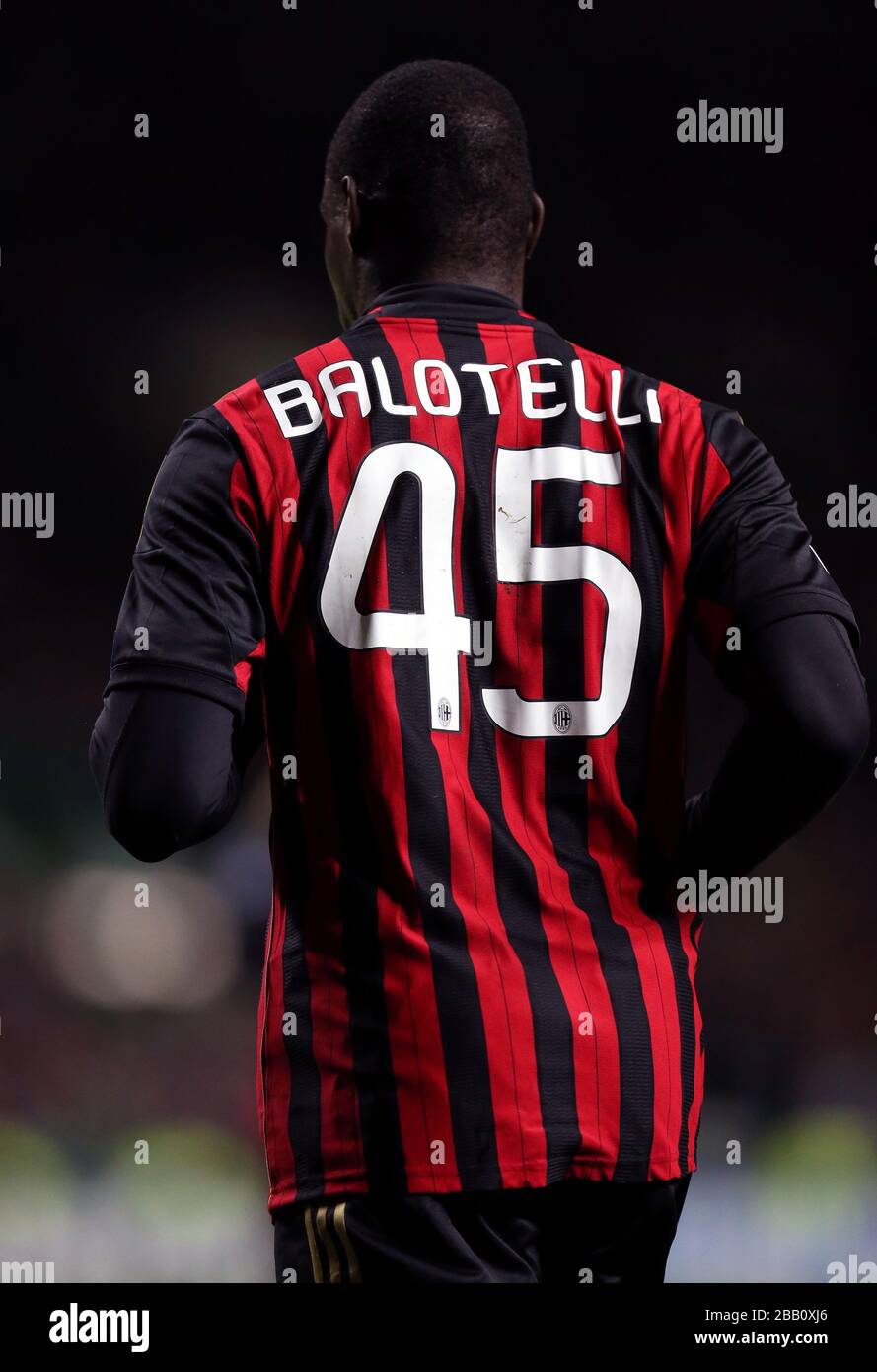Mario Balotelli, AC Milan Banque D'Images