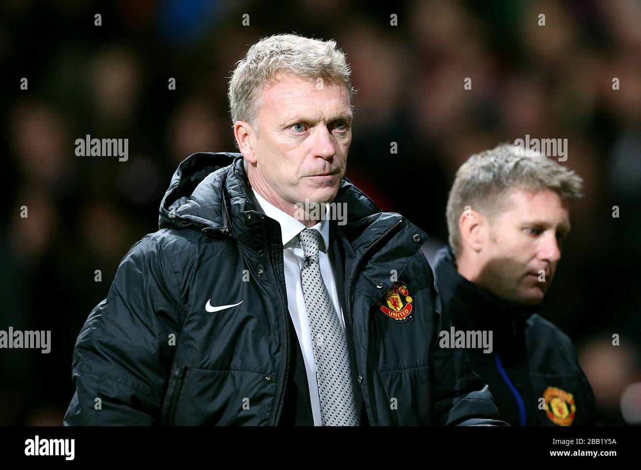 Manchester United Manager David Moyes Banque D'Images