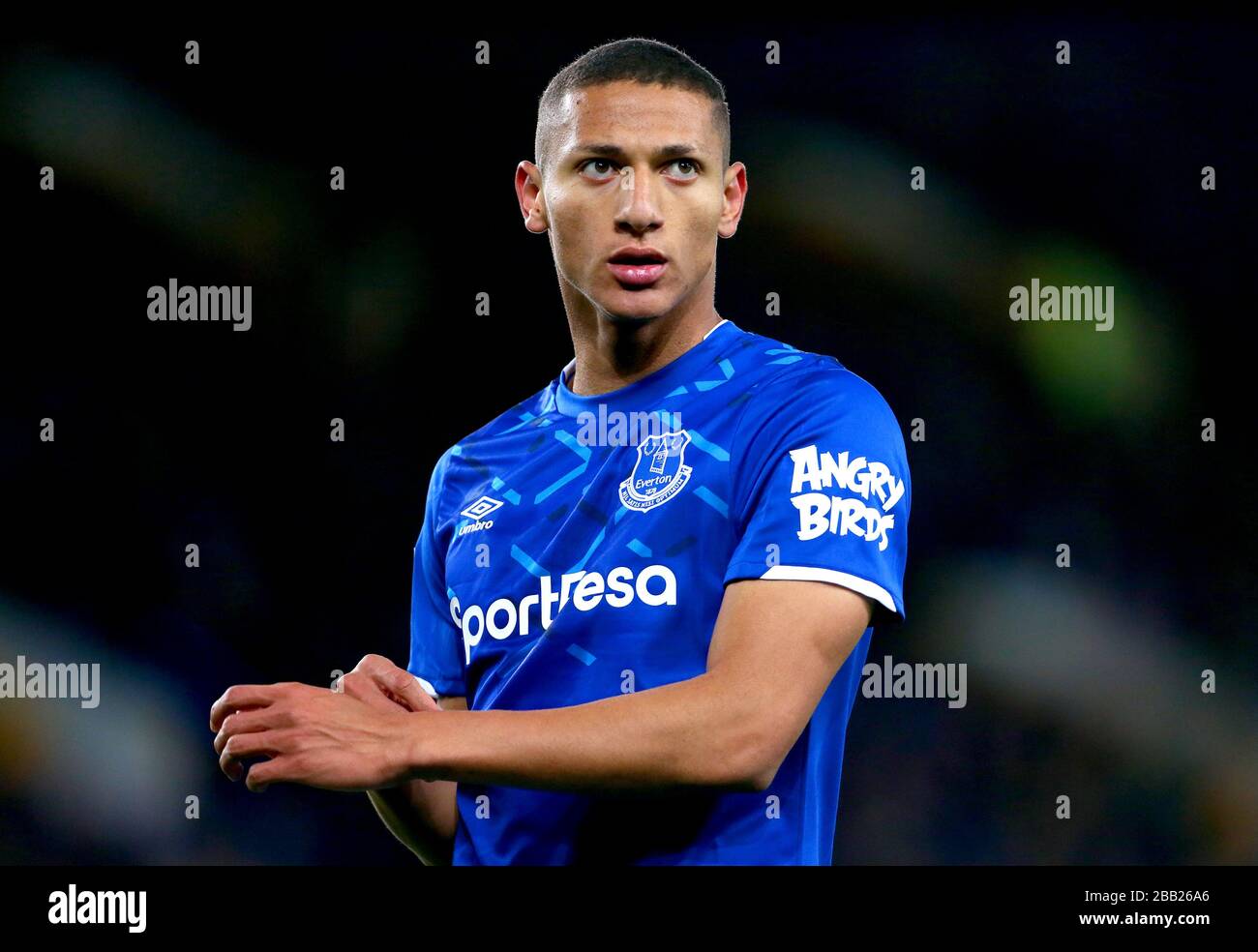 Richarlison d'Everton en action Banque D'Images