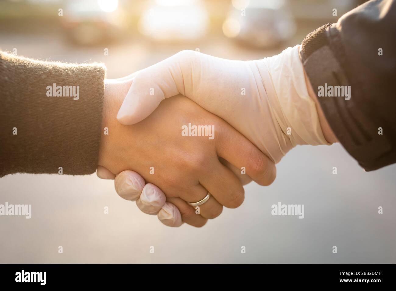 Nouveau mode de vie normal pendant et après la pandémie du coronavirus. Banque D'Images
