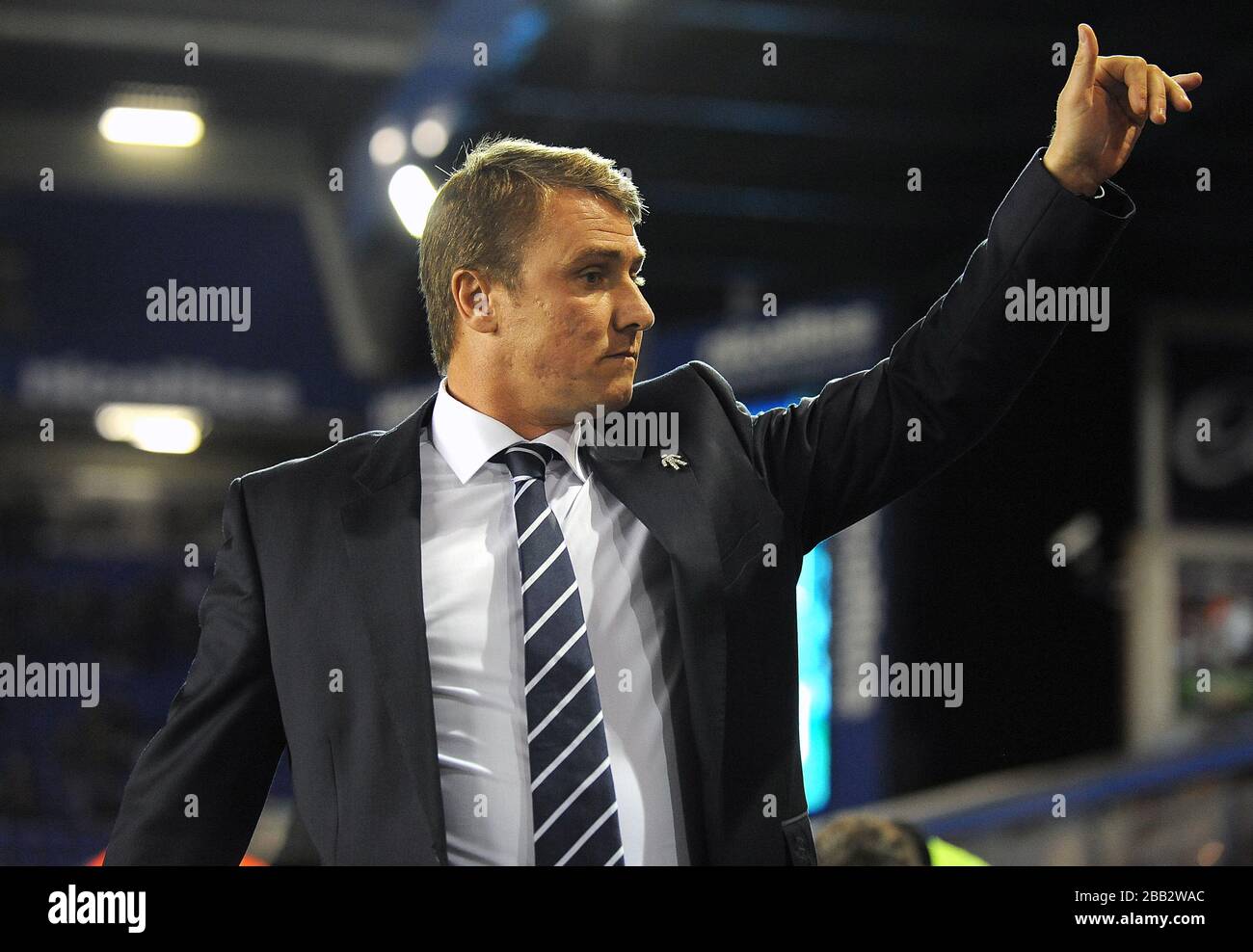 Manager Lee Clark, Birmingham City. Banque D'Images