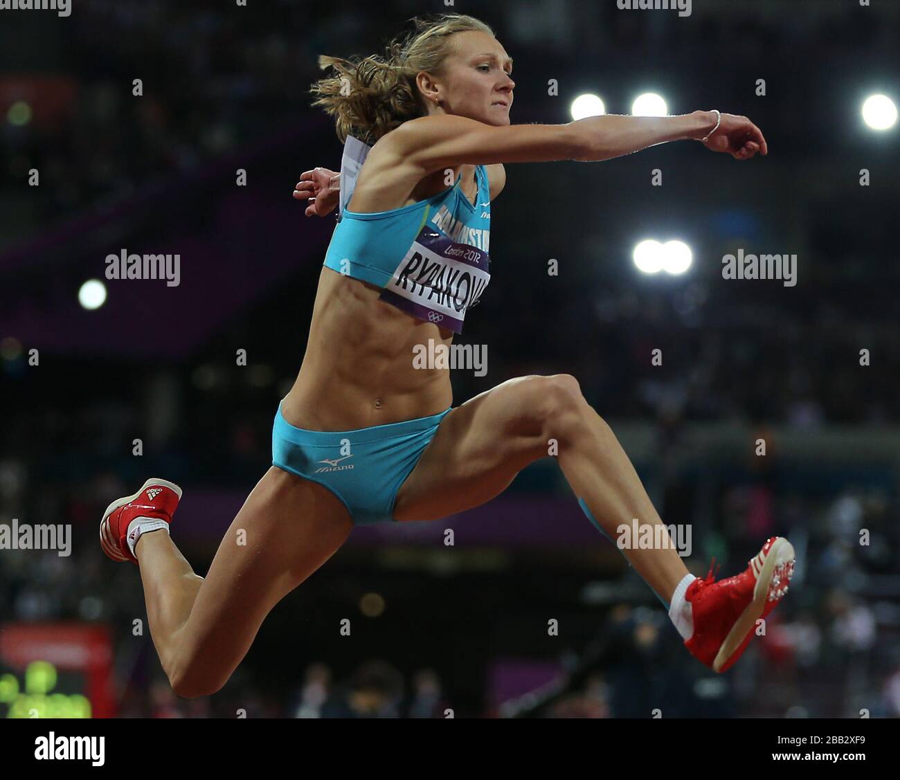 Womens triple jump Banque de photographies et d’images à haute