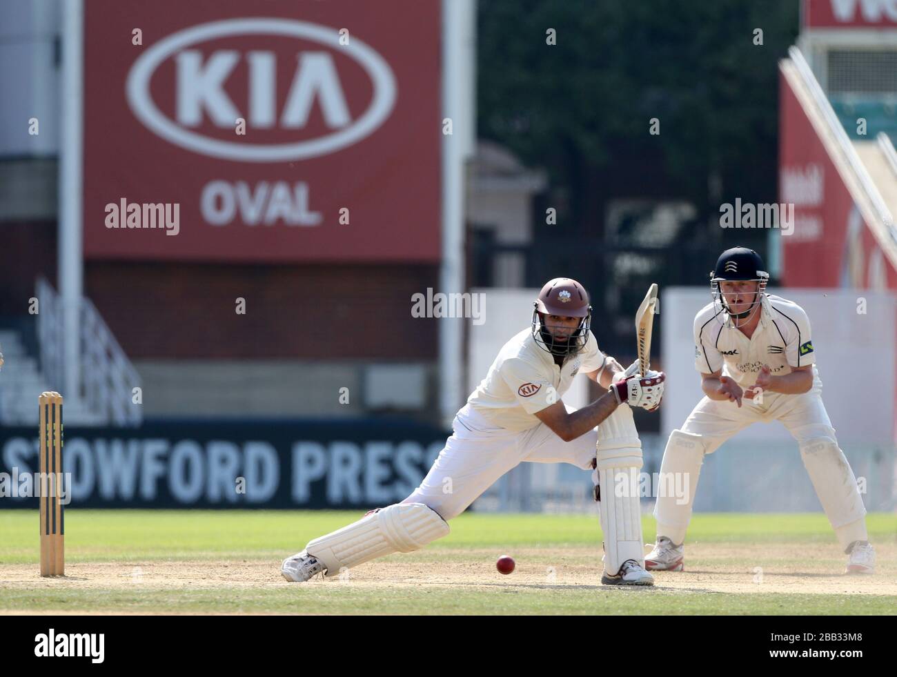 Hashim Amla de Surrey sur sa route à 84 points Banque D'Images