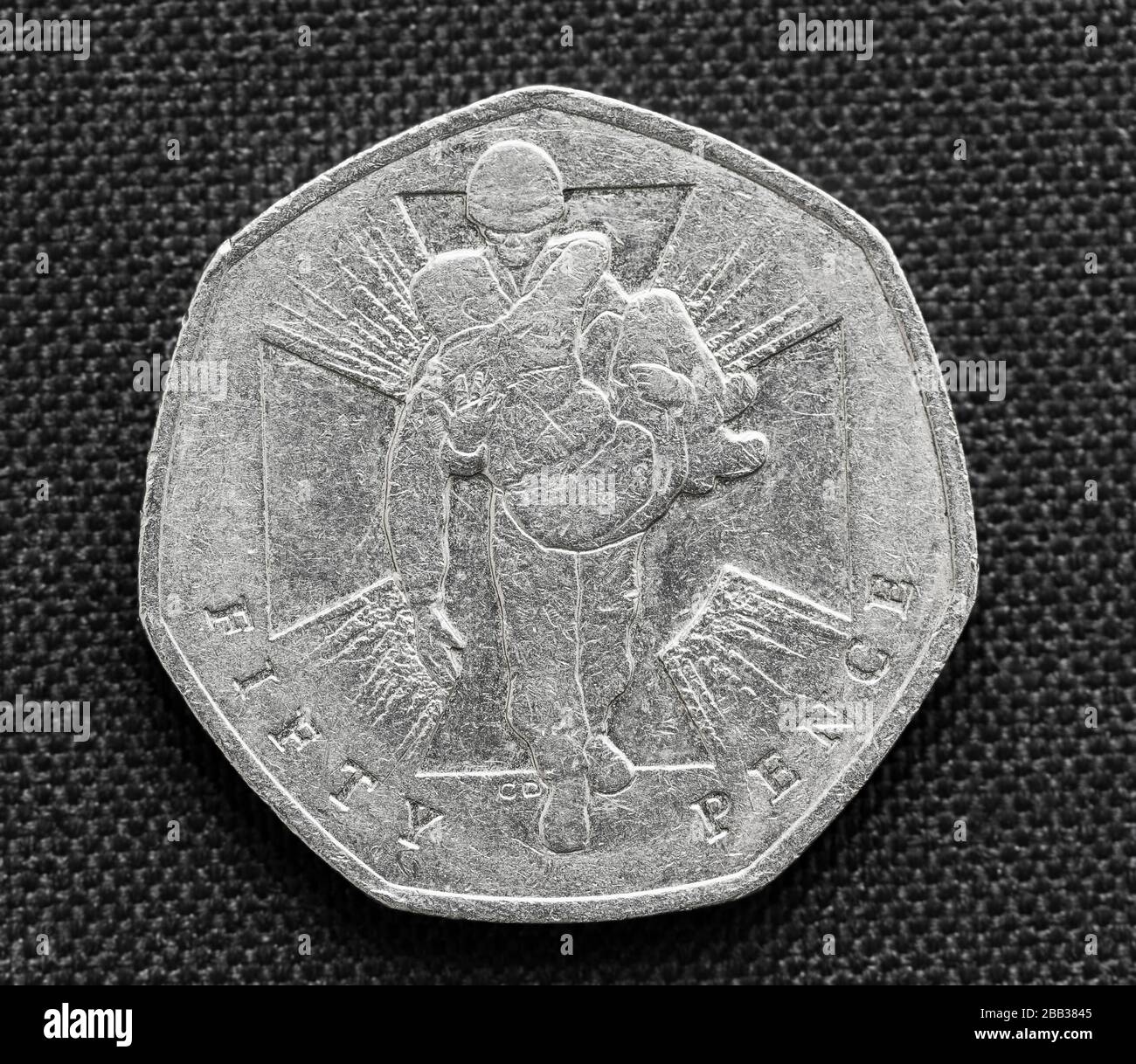 Qualité de la circulation Victoria Cross Heroic Acts pièce de 50 p. Banque D'Images