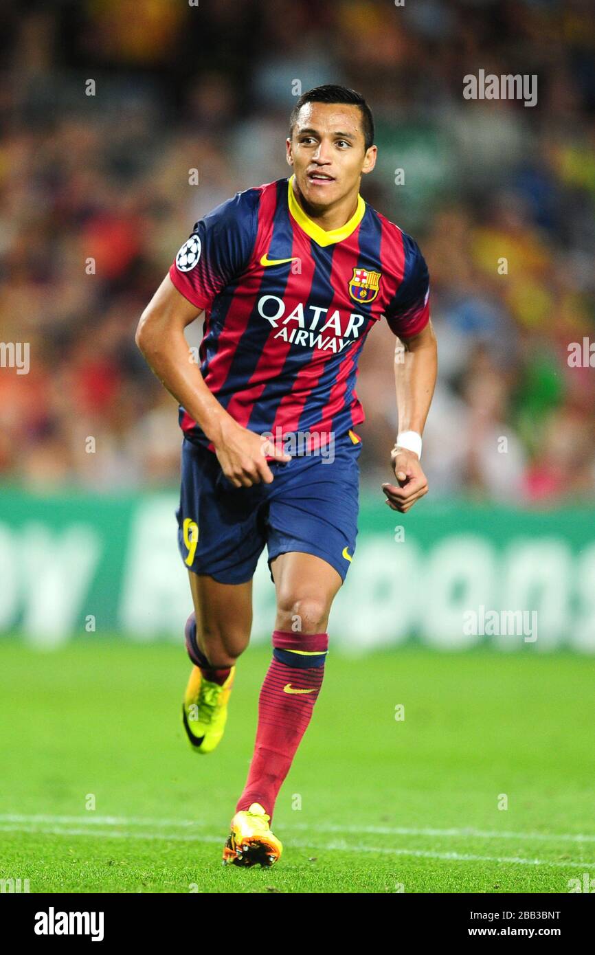 Alexis Sanchez, Barcelone Banque D'Images