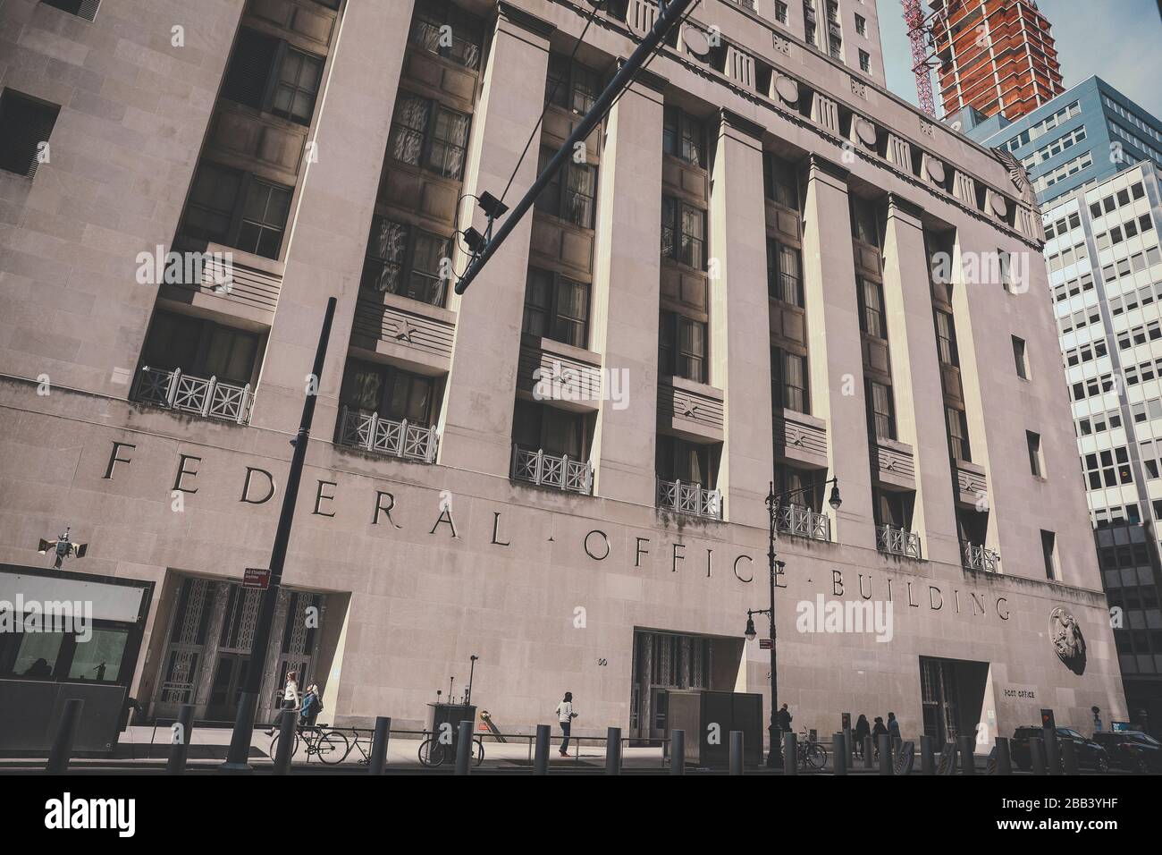 Bâtiment de l'Office fédéral à New York Banque D'Images