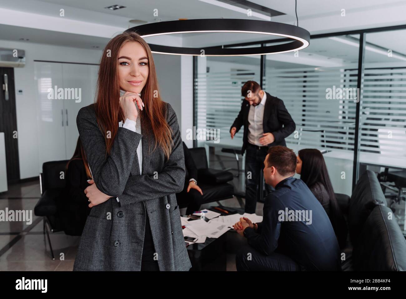 Business Woman at modern office Banque D'Images