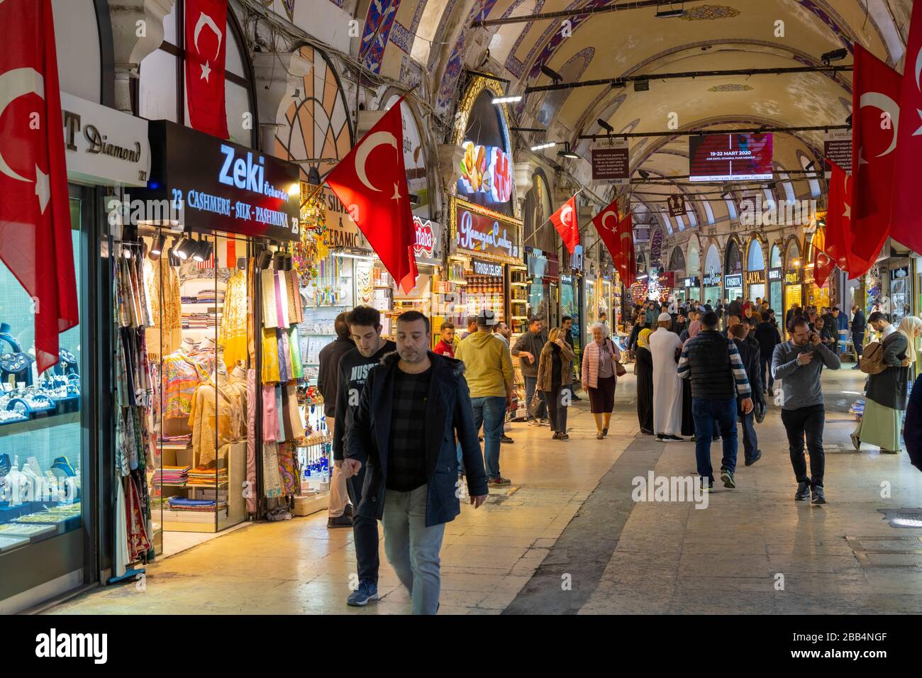 Türkei, Istanbul, Bazar de Grosser (türk. Kapali Carsi), das Einkaufsparadies der Touristen. Banque D'Images