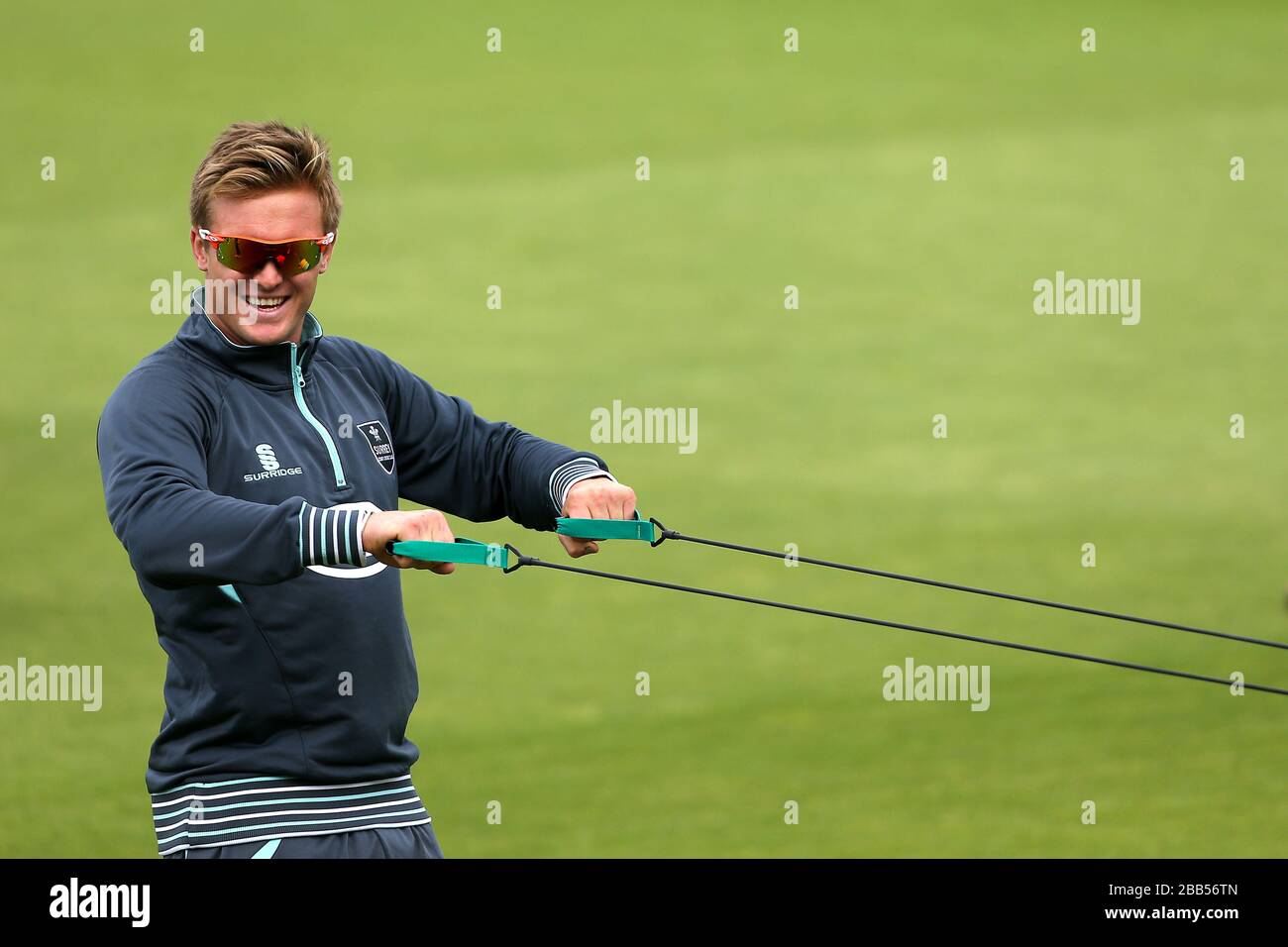 Jason Roy de Surrey au cours de la période de préchauffage Banque D'Images
