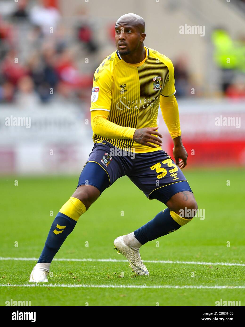 Gervane Kastaneer de Coventry City Banque D'Images