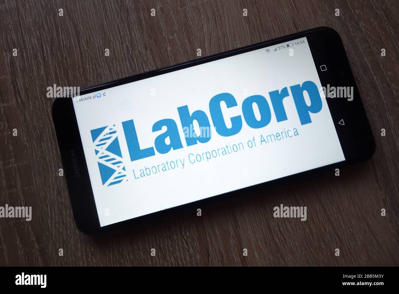 Logo Laboratory Corporation of America Holdings (LabCorp) affiché sur le smartphone Banque D'Images
