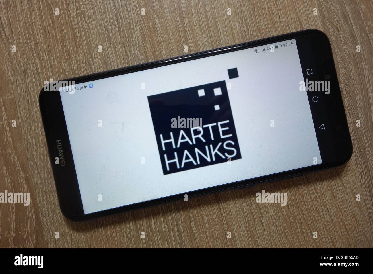 Logo Harte Hanks, Inc. Affiché sur le smartphone Banque D'Images