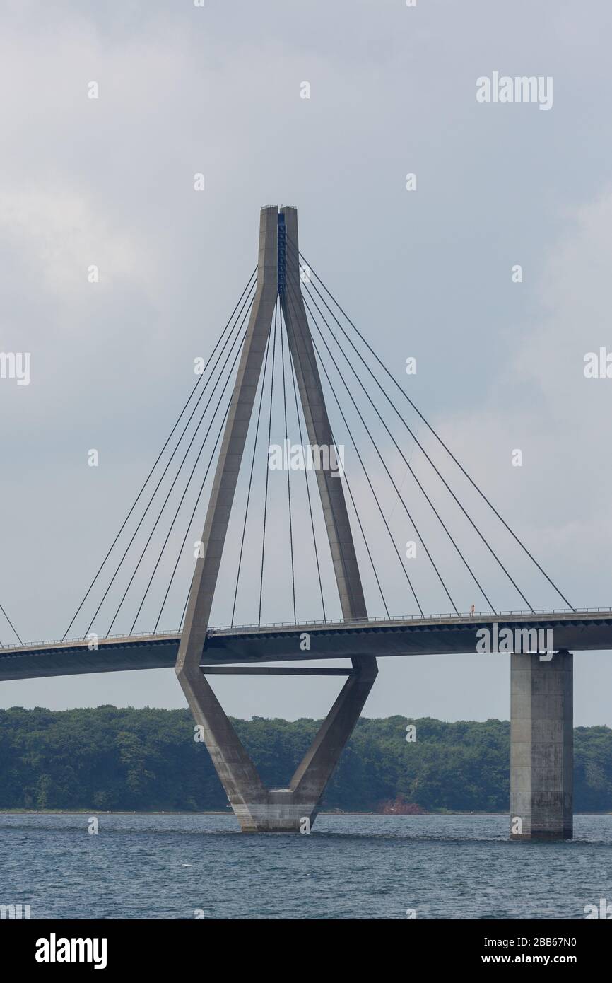 La Bride du Sud des ponts de Faro, vue de Faro, en Zélande; Danemark Banque D'Images