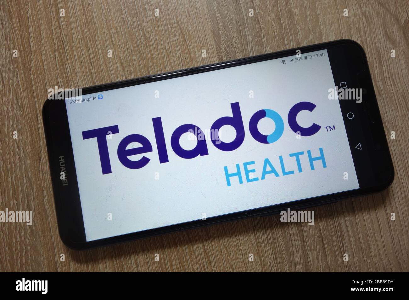 Logo Teladoc Health affiché sur le smartphone Banque D'Images