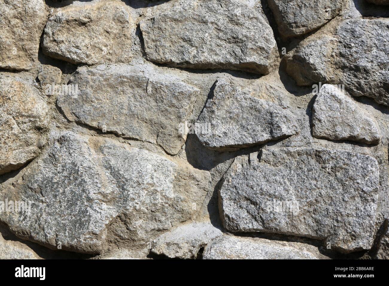 Mur en pierres. Saint-Gervais-les-bains. Haute-Savoie. France. Banque D'Images