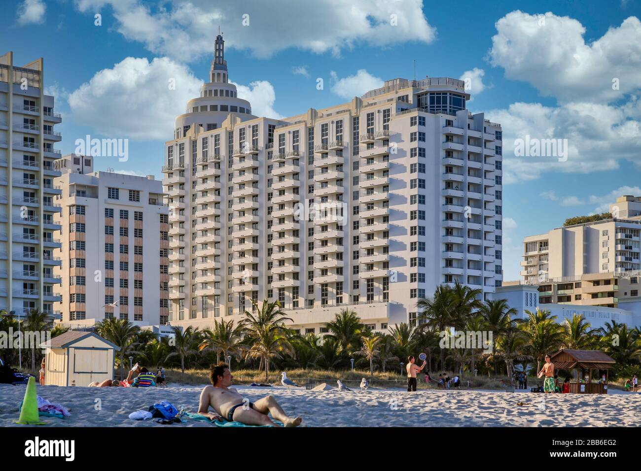 Ville de Miami; Miami Beach et South Beach, Floride, États-Unis; Amérique; Amérique du Nord Banque D'Images
