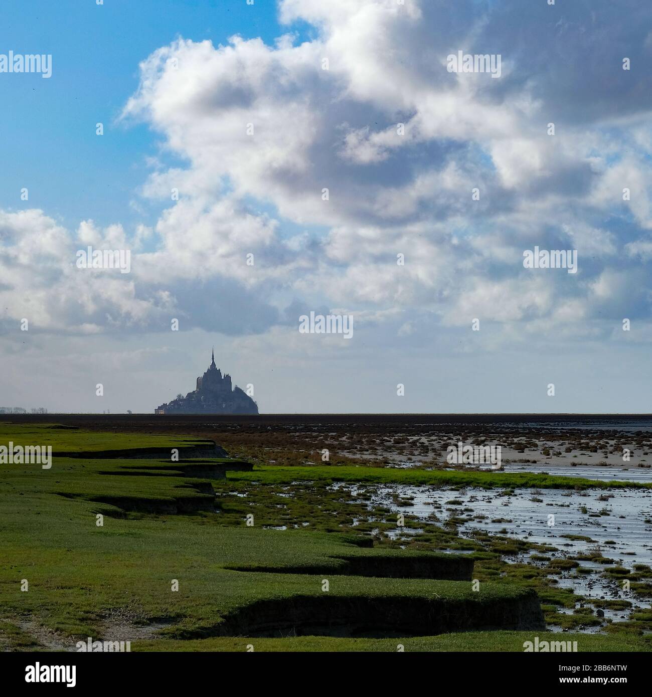 Mont Saint Michel, Normandie, France Banque D'Images