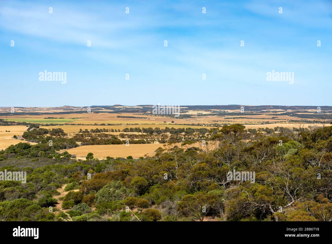 Paysage rural, région du Moyen-ouest, Australie occidentale, Australie Banque D'Images