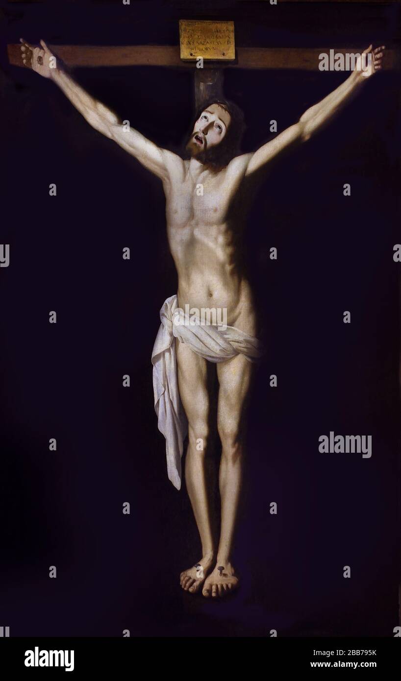 Christ sur la Croix 1630 par FRANCISCO DE ZURBARAN (1598-1664), Espagne, espagnol, Banque D'Images