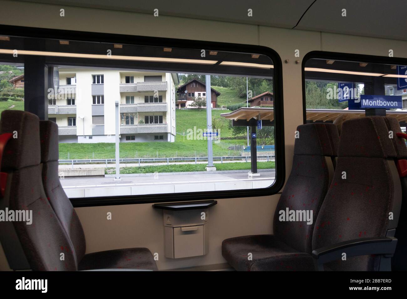 Suisse train à bulle, Gruyère dans le canton de Fribourg, Suisse, Europe, 08/09/2019, Suisse train à bulle , fervents. Banque D'Images
