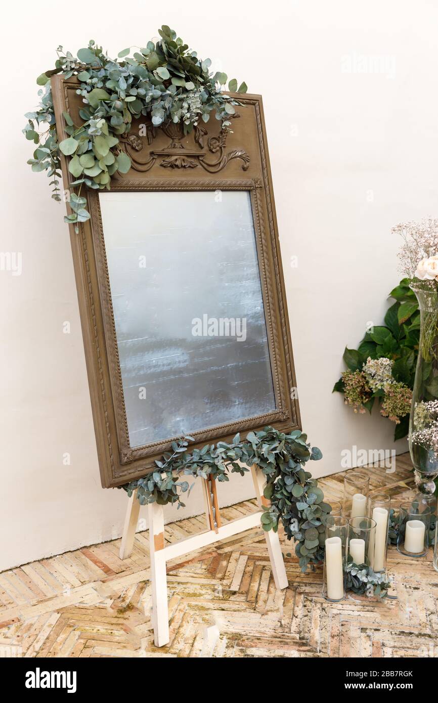 Un endroit bien frappé pour rencontrer les clients pour célébrer le mariage Banque D'Images