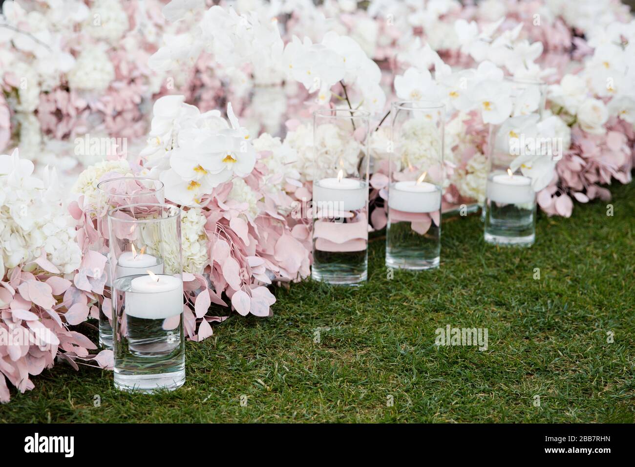 Un endroit bien frappé pour rencontrer les clients pour célébrer le mariage Banque D'Images