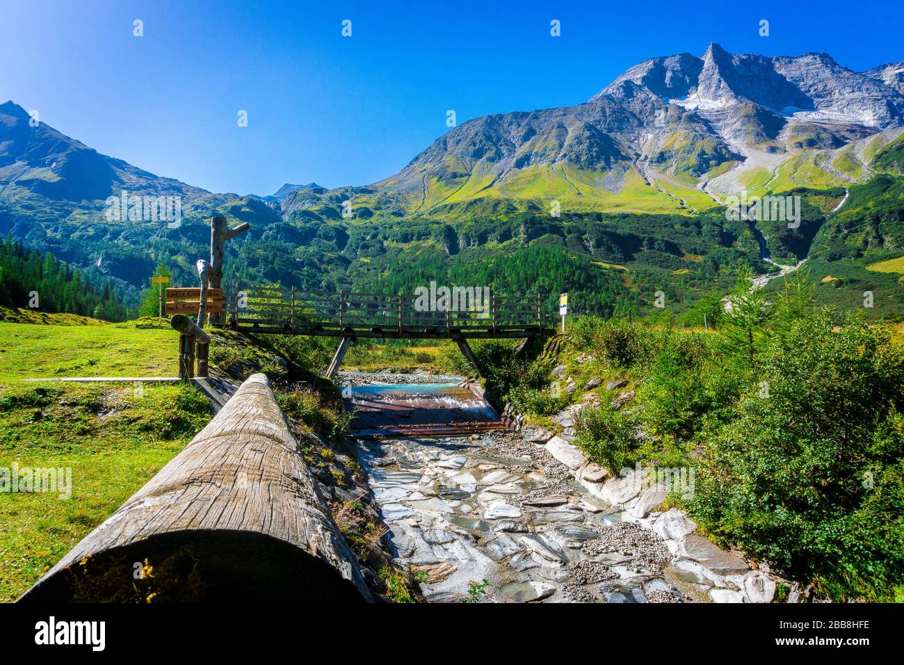 Kolm Saigun dans la vallée de Rauris en Autriche Banque D'Images