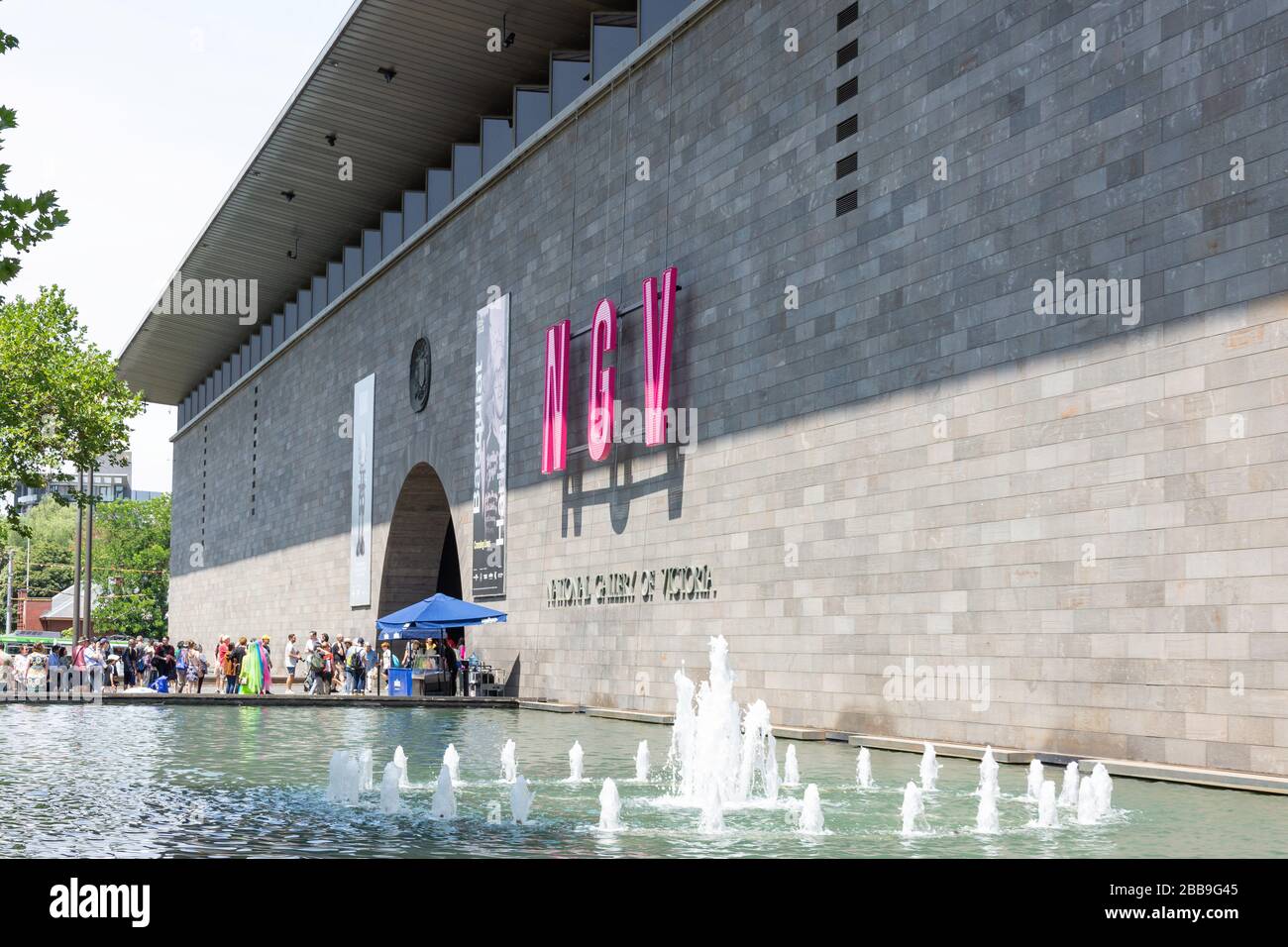 The National Gallery of Victoria, Arts Centre Melbourne, St Kilda Road, Southbank, City Central, Melbourne, Victoria, Australie Banque D'Images