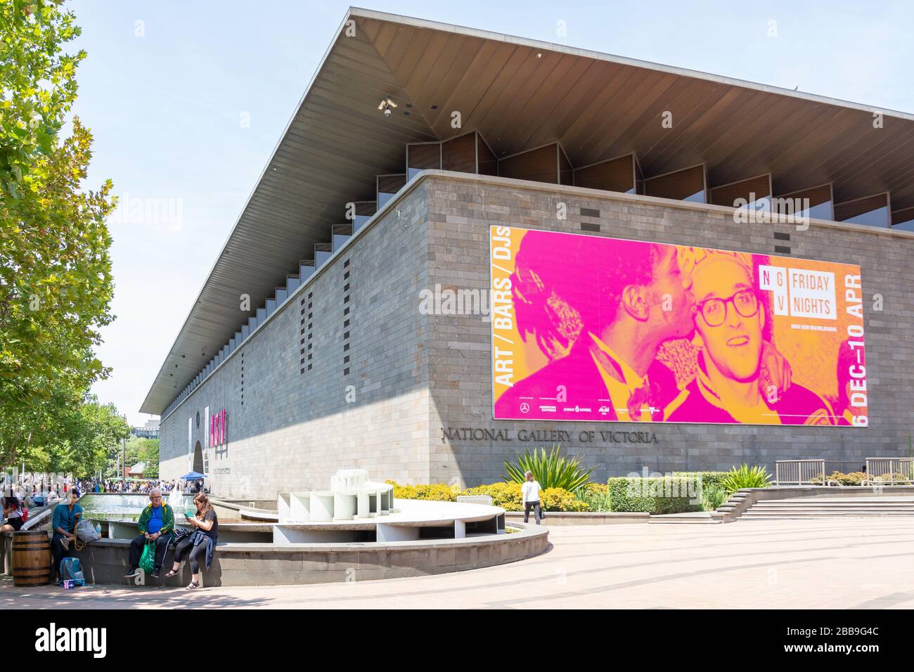 The National Gallery of Victoria, Arts Centre Melbourne, St Kilda Road, Southbank, City Central, Melbourne, Victoria, Australie Banque D'Images