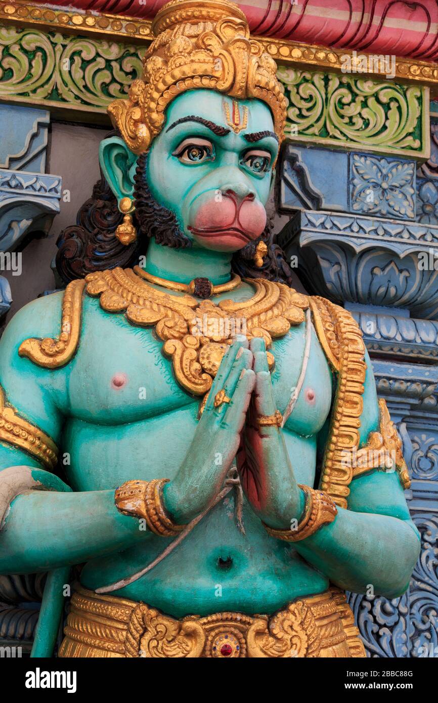 Temple indien Sri Krishnan dans le quartier arabe, Singapour, asie Banque D'Images