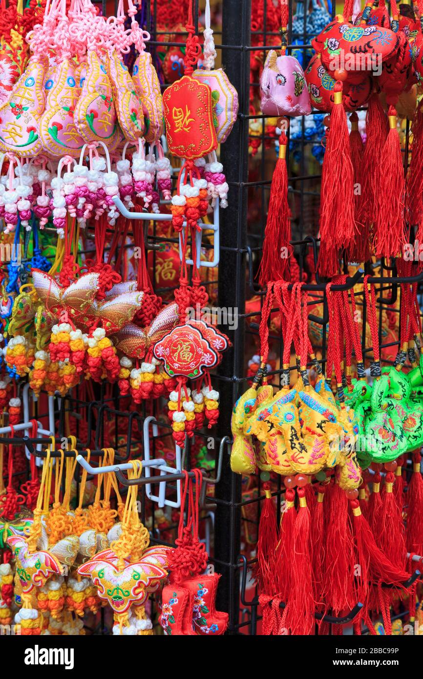 Marché sur Pagoda Street, quartier chinois, Singapour, Asie Banque D'Images