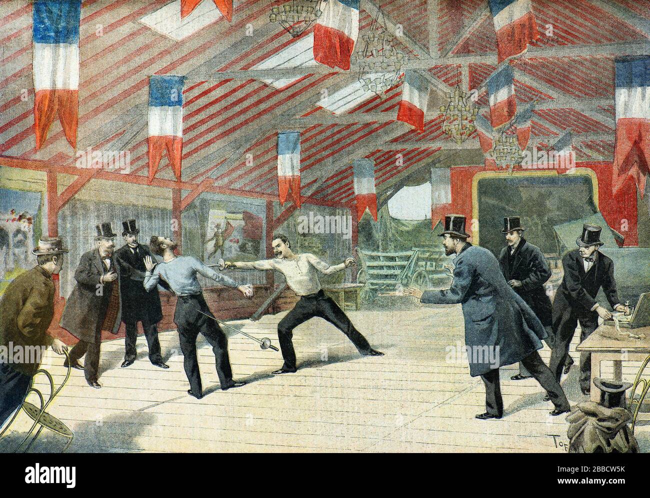 Tofani Osvaldo 1849 1915 Dans Le Restaurant Du Moulin Rouge Sur L le Du Grand Bol Le 