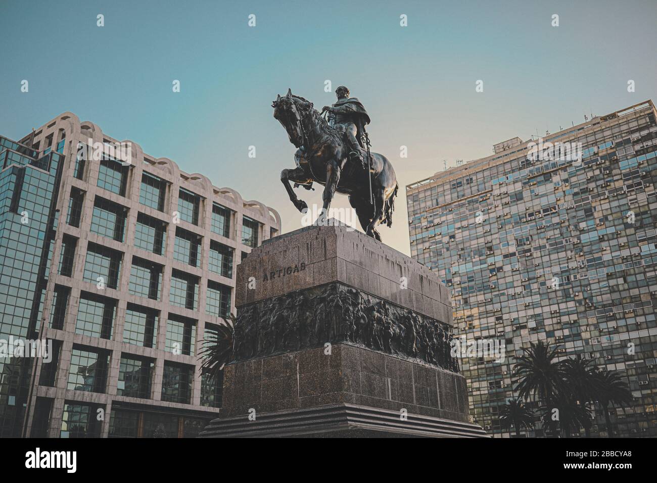 Monument général Artigas, Montevideo Banque D'Images