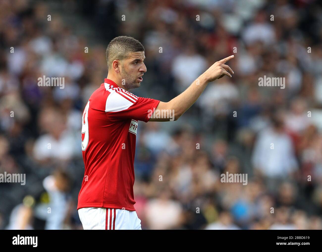 Adel Taarabt de Fulham en action Banque D'Images