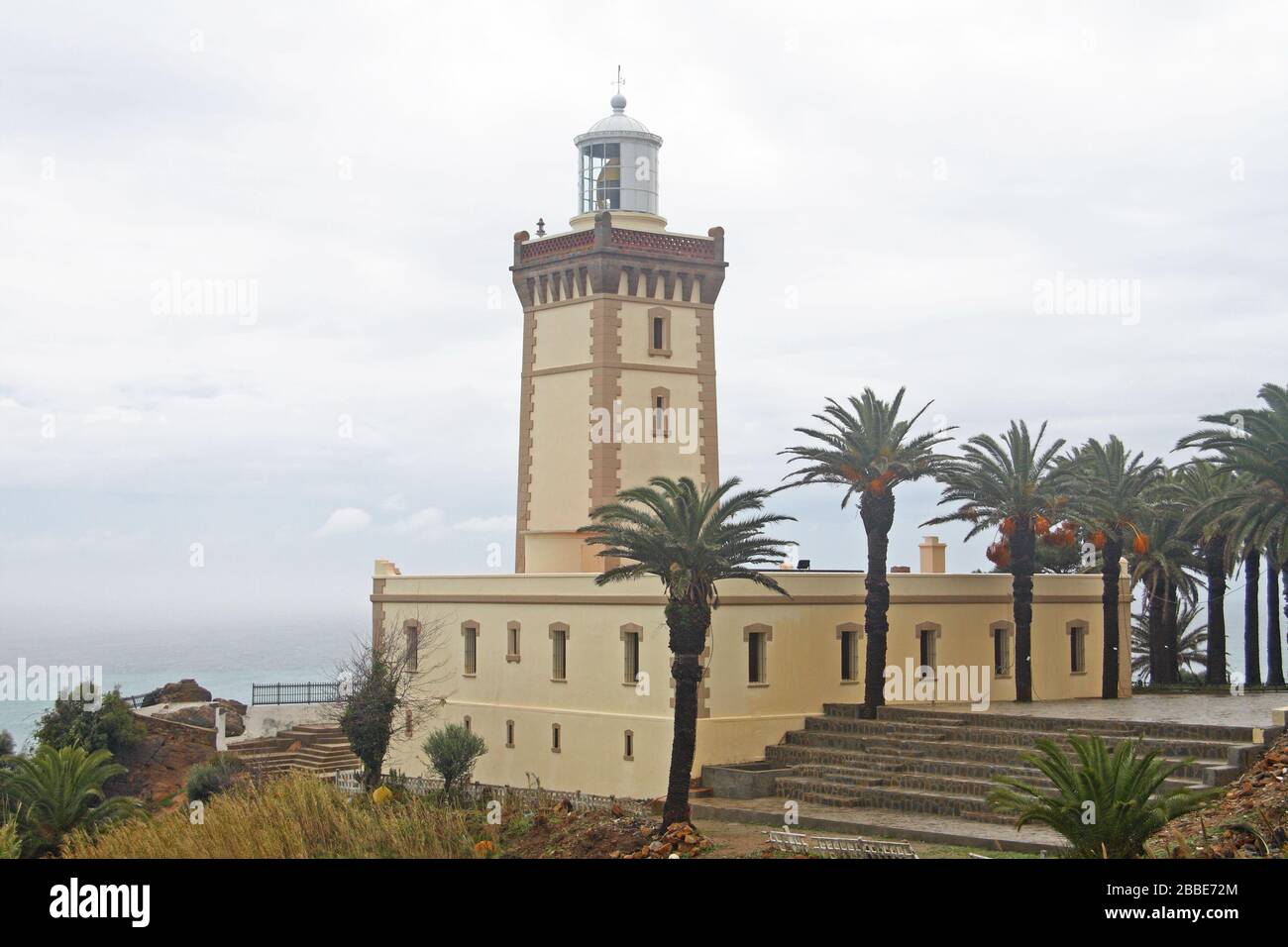 Phare de Cape Spartel, près de Tanger, Maroc Banque D'Images
