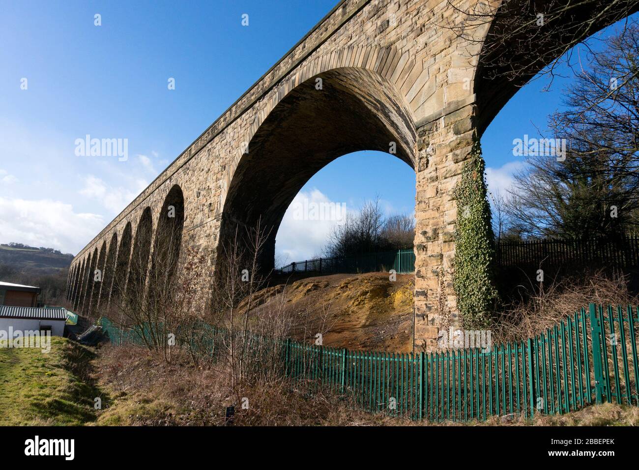 Chemin de fer Copley, Copley, West Yorkshire Banque D'Images